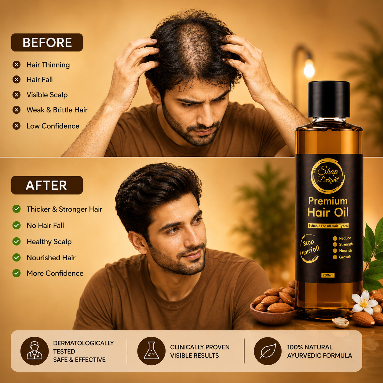 Shop Delight Premium Hair Oil (200ml)